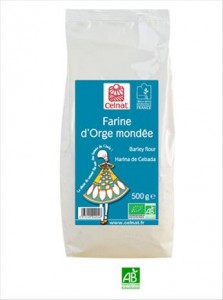   [Alimentation certifié Agriculture AB]  Celnat Farine d'Orge mondée 500g